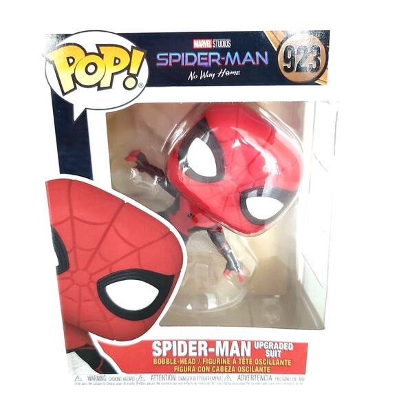 Spider-Man: No Way‎ Home Marvel Spider-Man Upgraded Suit Funko Pop #923 NEW - Picture 1 of 4